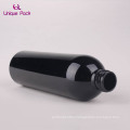 Round Black Matt PE plastic bottle with spray gun 300ml spray bottle